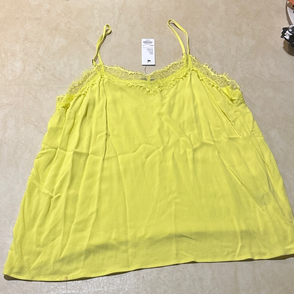 Apt. 9 Vibrant Yellow Lace Camisole